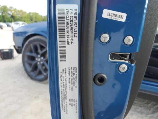 2C3CDZAG3NH233542 Dodge Challenger Sxt
