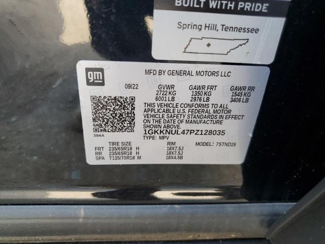1GKKNUL47PZ128035 GMC ACADIA SLT
