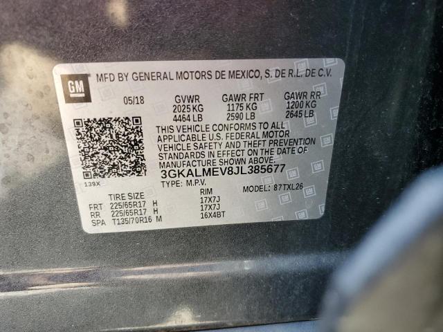 3GKALMEV8JL385677 GMC Terrain Sle