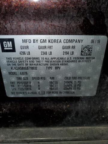 KL4CJASB0GB718932 Buick Encore
