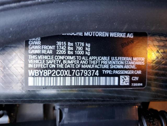 WBY8P2C0XL7G79374 BMW I3 Bev