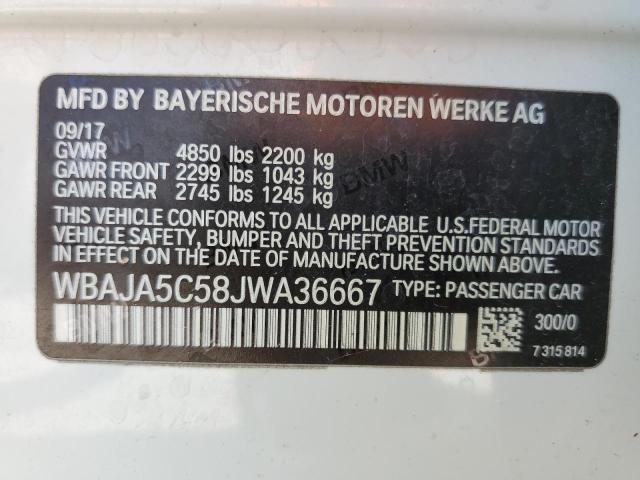 WBAJA5C58JWA36667 BMW 530 I