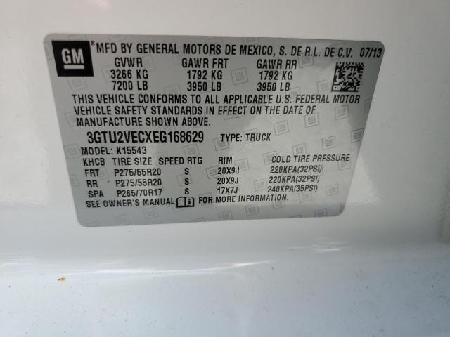 3GTU2VECXEG168629 GMC Sierra K1500 Slt