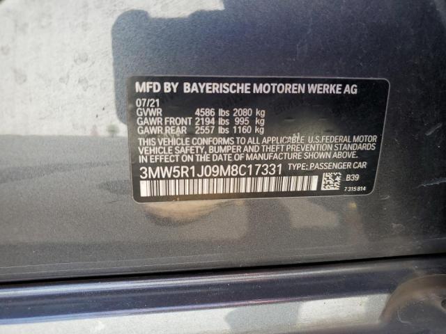3MW5R1J09M8C17331 BMW 330I