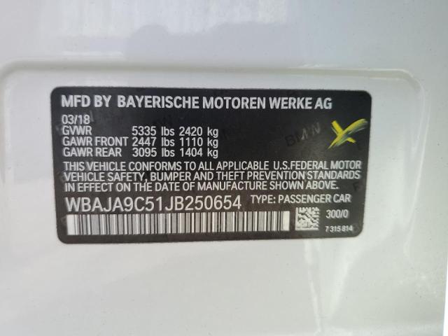WBAJA9C51JB250654 BMW 530e