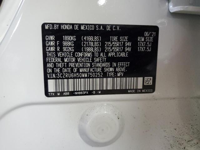 3CZRU6H50MM750252 Honda HR-V EX