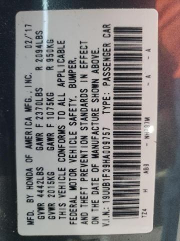 19UUB1F39HA009757 Acura TLX