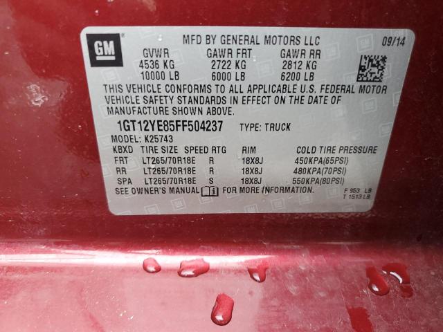 1GT12YE85FF504237 GMC Sierra K2500 Sle