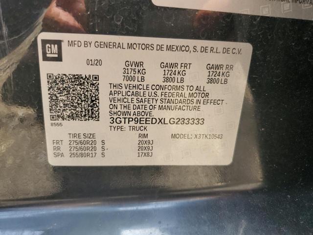 3GTP9EEDXLG233333 GMC Sierra K1500 At4