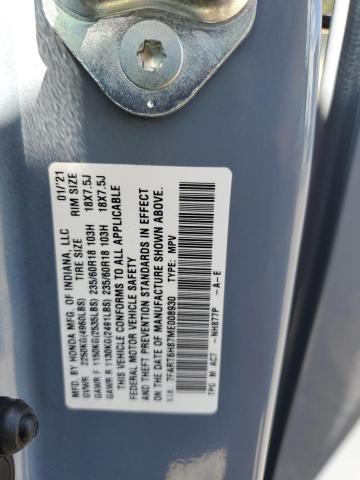7FART6H87ME008930 Honda CR-V EXL