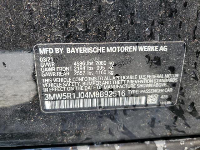 3MW5R1J04M8B92516 BMW 330I