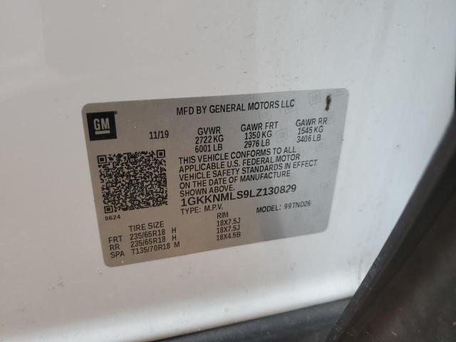 1GKKNMLS9LZ130829 GMC ACADIA SLT