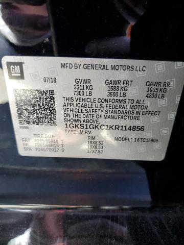 1GKS1GKC1KR114856 GMC Yukon Xl C1500 Slt