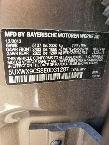 5UXWX9C58E0D31287 BMW X3 Xdrive28i