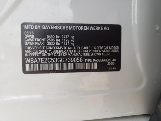 WBA7E2C53GG739056 BMW 740 I