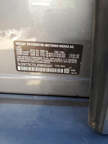5UXKT0C55J0W00441 BMW X5 Xdr40e