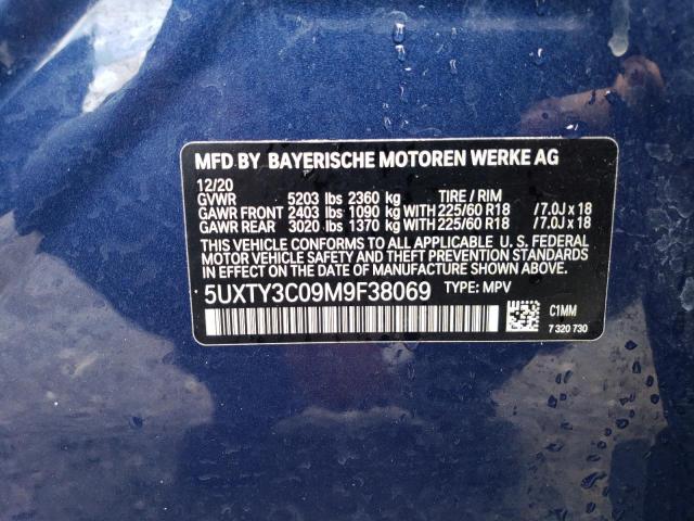 5UXTY3C09M9F38069 BMW X3 Sdrive30i