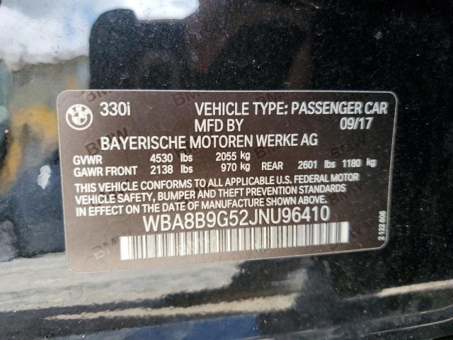 WBA8B9G52JNU96410 BMW 330 I