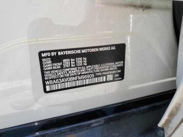 WBA63AV08NFM96909 BMW 430i Gran Coupe