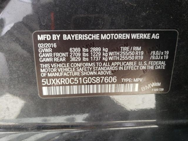 5UXKR0C51G0S87606 BMW X5 Xdrive35i