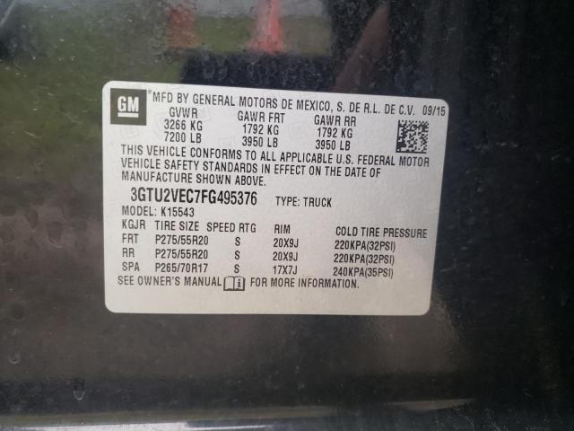 3GTU2VEC7FG495376 GMC Sierra K1500 Slt