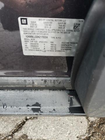 1GKKNLLS0HZ178334 GMC ACADIA SLE
