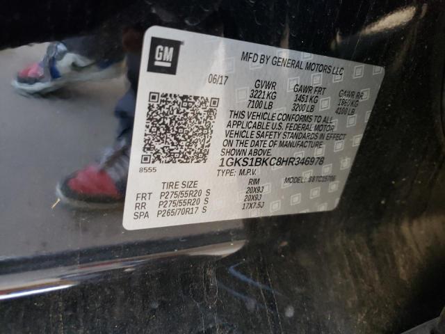 1GKS1BKC8HR346978 GMC YUKON SLT