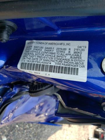 19UUB1F6XLA000214 Acura Tlx Technology