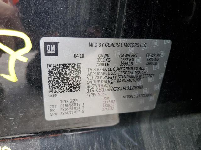 1GKS1GKC3JR318699 GMC Yukon Xl C1500 Slt