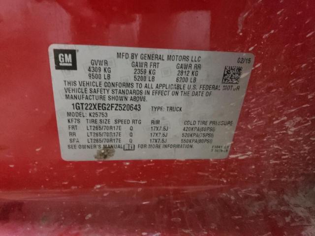 1GT22XEG2FZ520643 GMC Sierra K2500 Heavy Duty