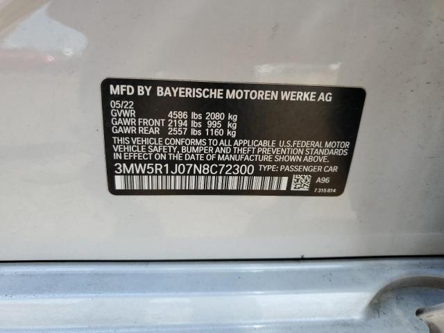3MW5R1J07N8C72300 BMW 330I