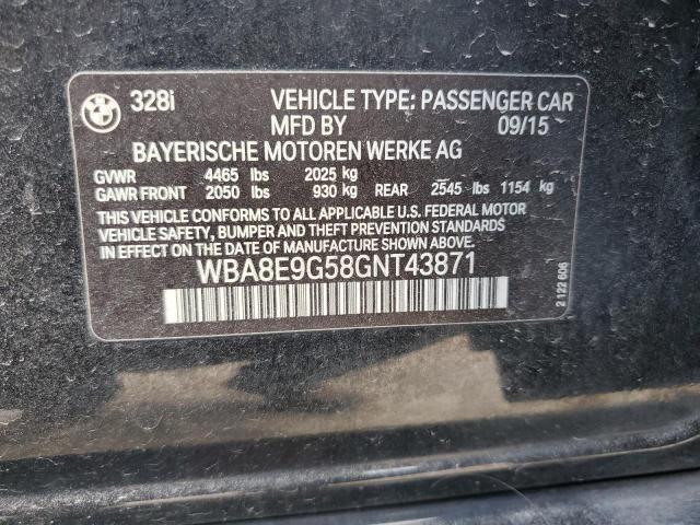 WBA8E9G58GNT43871 BMW 328 I Sulev