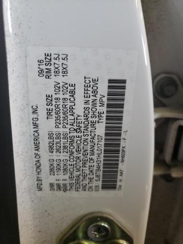 5J8TB4H31HL017107 Acura RDX