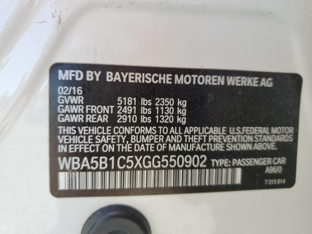WBA5B1C5XGG550902 BMW 535 I