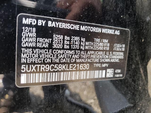 5UXTR9C58KLE21630 BMW X3 Xdrive30i