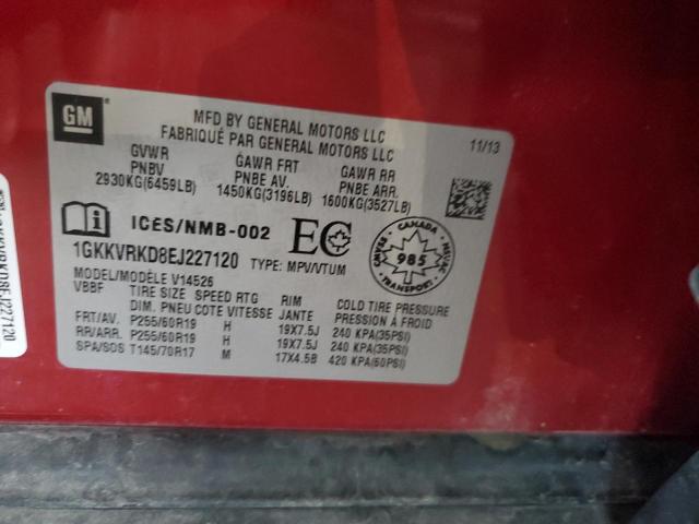 1GKKVRKD8EJ227120 GMC Acadia Slt-1