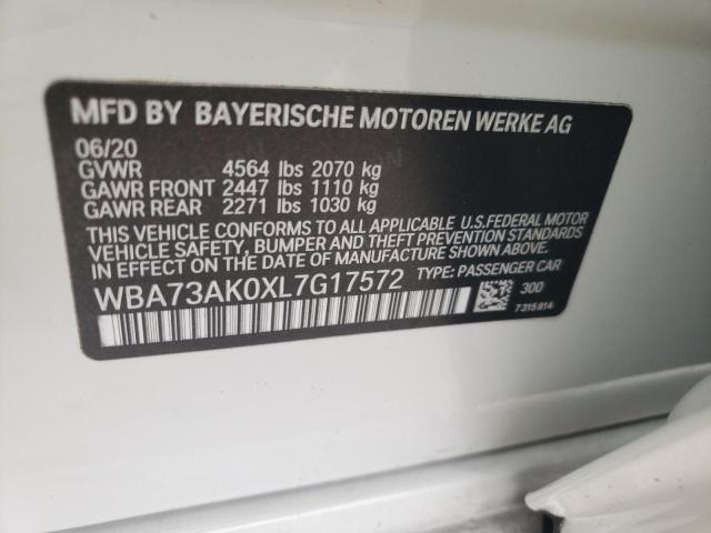 WBA73AK0XL7G17572 BMW 228XI