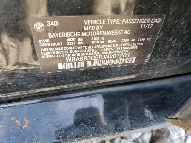 WBA8B3G58JNV01204 BMW 340 I