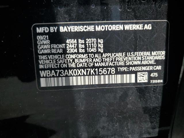 WBA73AK0XN7K15678 BMW 228XI