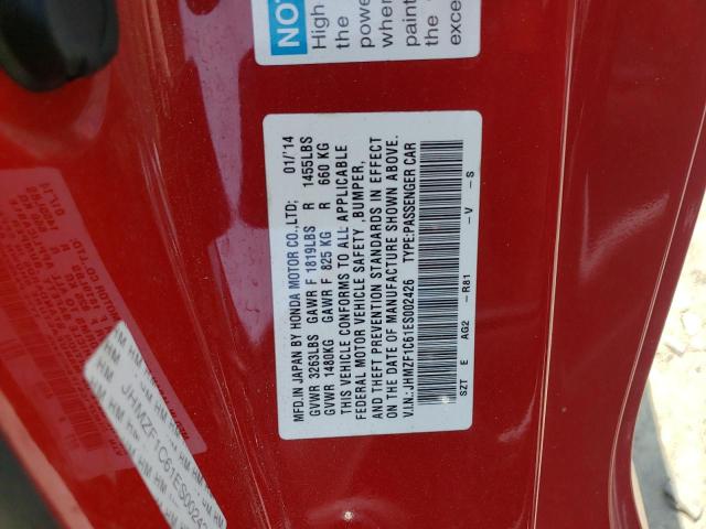 JHMZF1C61ES002426 Honda CR-Z EX