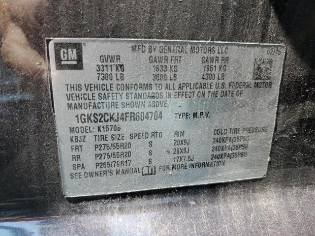 1GKS2CKJ4FR604704 GMC YUKON DENALI