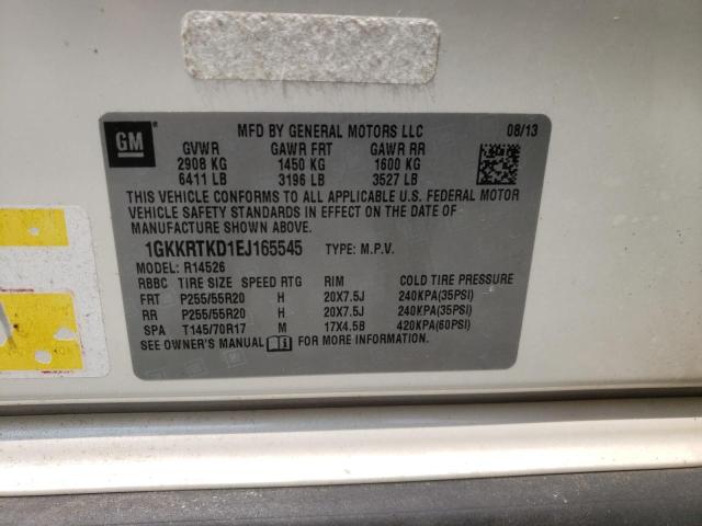 1GKKRTKD1EJ165545 GMC Acadia Denali