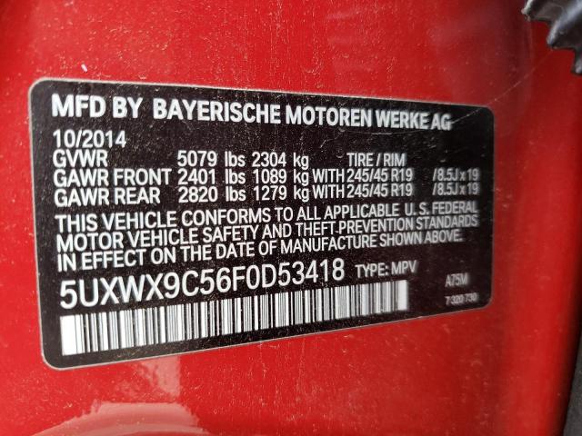 5UXWX9C56F0D53418 BMW X3 Xdrive28i
