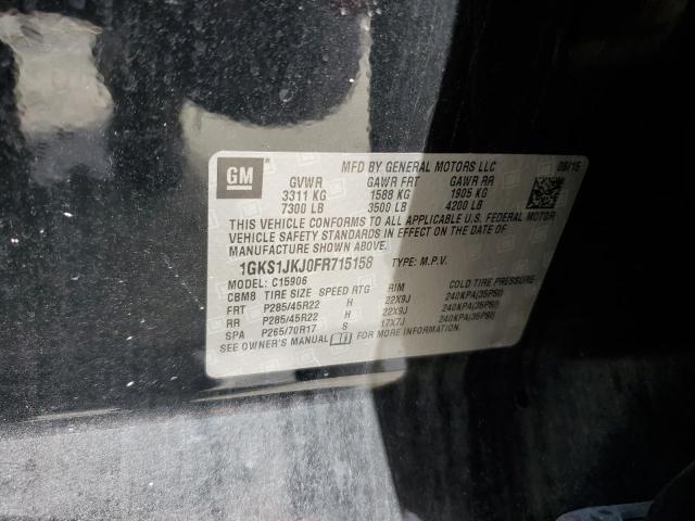 1GKS1JKJ0FR715158 GMC YUKON XL DENALI