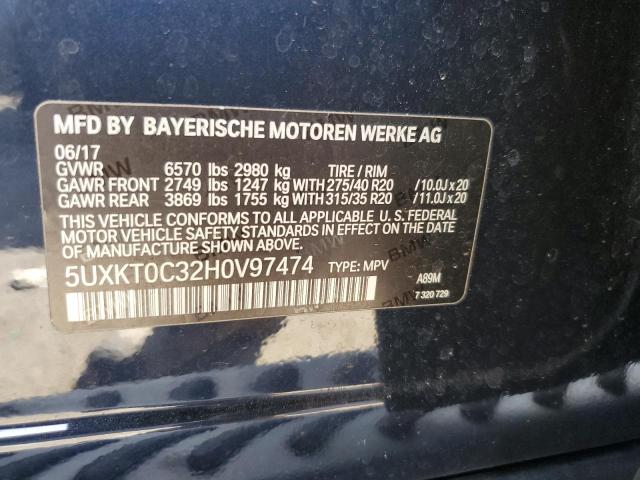5UXKT0C32H0V97474 BMW X5 Xdr40e