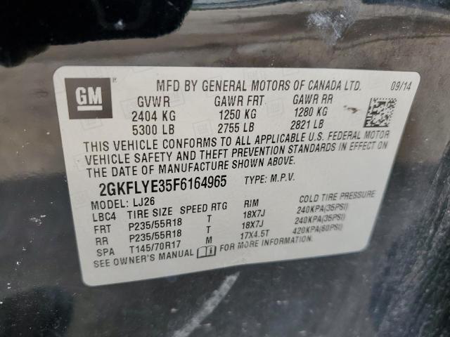 2GKFLYE35F6164965 GMC Terrain Slt