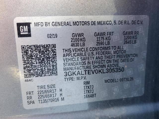 3GKALTEV0KL305350 GMC Terrain Sle