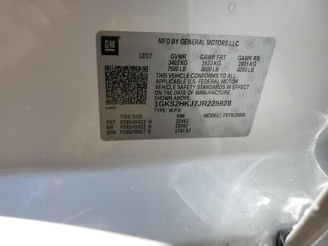 1GKS2HKJ7JR225928 GMC YUKON XL DENALI