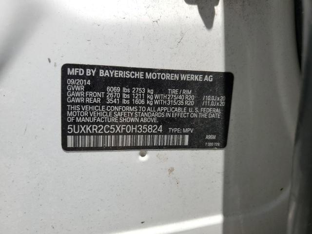 5UXKR2C5XF0H35824 BMW X5 Sdrive35i