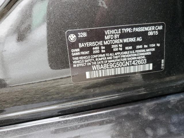 WBA8E9G50GNT42603 BMW 328 I Sulev